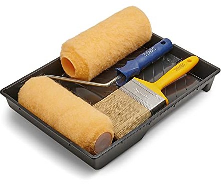 Hamilton for The Trade 5 Piece Masonry Brush and Roller Set with Tray, 9 3561329-90