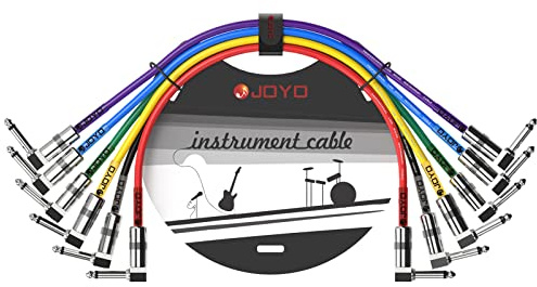 JOYO Patchkabel für Bassgitarren-Effektpedal 36CM, professionelle Gitarren-Patchkabel 1/4 Zoll (CM-05, 6er-Pack)