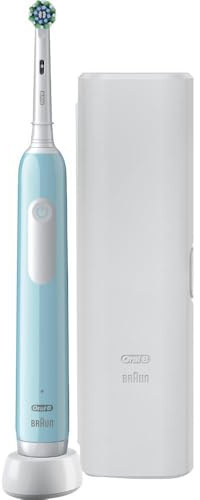 Oral-B Pro Series 1 Electric Toothbrush, Made in Braun Technology, 1 Toothbrush, 3 Modes, Travel Case, Blue