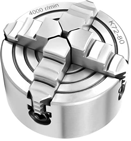 K72-80 3 Pouces K72-80 4 Mâchoires Indépendantes et Ersibles Mandrin de Tour à Métal Accessoires Turninghine 80Mm Mandrin de Tour à 4 Mâchoires