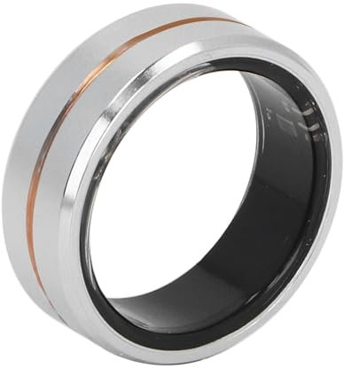 LUCKDANO Smart Health Ring Fitness Tracker, Health Sleep Monitoring Fitness Tracker Rings Sleep Monitoring IP68 Waterproof (#8)