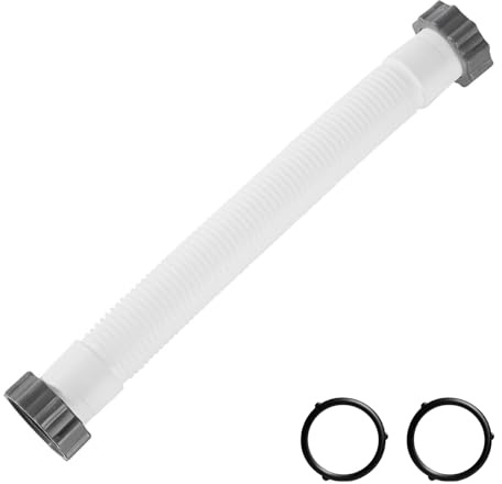 11535 Pool Sand Filter Pump Hose 18 Inch,Interconnecting Hose Replacement,Compatible with Intex Pool Pump Sand filter & Saltwater Systems