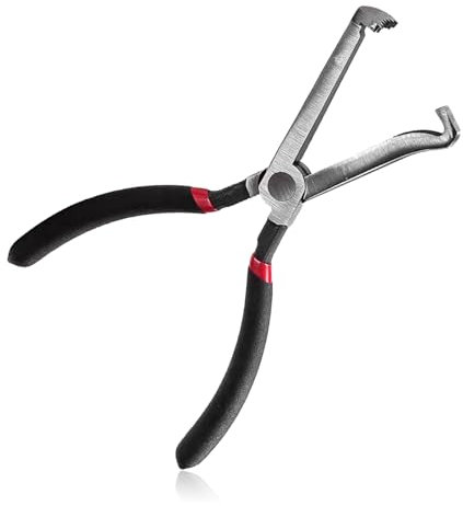 Automotive Electrical Connector Disconnect Pliers,8 Inch Electrical Plug Connector Disconnect Tool,Upgraded Automobile Maintenance Repairing Solder Splicing Wires Long Spark Plug Removal Pliers