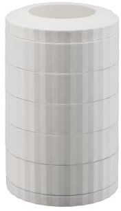 Alessi - MDL19 W - Conteneur Porte-Capsules Nespresso avec 5 Étagères Rotatives, en Résine Thermoplastique, Blanc