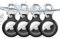 TNSNK Wasserdicht for Apple Airtag Holder hülle with Lock, Airtag Anhänger Schlüsselanhänger Case with Keychain for Luggage/Bicycles/Pets-(4 Black)