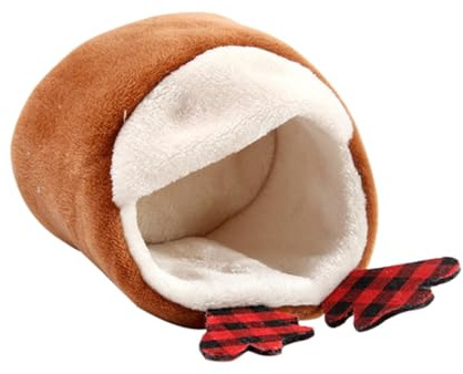 UPKOCH Nido Cálido para Mascotas Pequeña Cama De Peluche para Hámster Nido para Dormir para Hámster Casa De Peluche para Mascotas