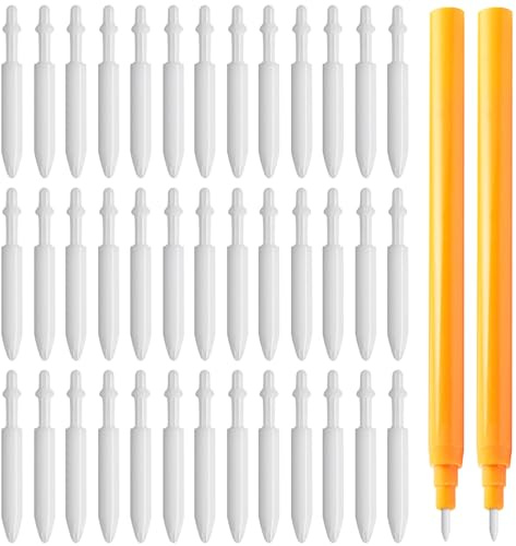 SAFIGLE 50Pcs Marker Nibs Replacement 0.7Mm Acrylic Paint Pen Tips Nylon Fine Point Refillable Marker Pen Nibs for Art Craft Glass Ceramic Wood Painting
