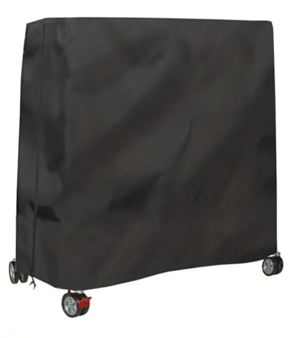 Housse de table de tennis de table en tissu Oxford 210D pour tables de ping-pong - Imperméable et résistant aux intempéries - 64,96 x 27,56 x 72,83 pouces - Noir