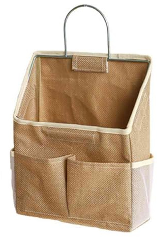 YGBWAOV Borsa Portaoggetti da Appendere alla Parete del Dormitorio, Porta del Muro, Scrivania, Borsa in Tessuto, Cestino per Organizzazione CD e Riviste,