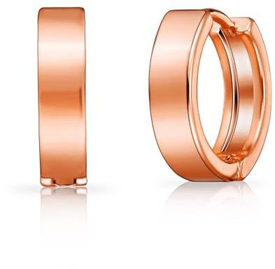 Philip Jones Rose Gold Plated Huggie Earrings
