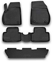 Element Passgenaue Premium Antirutsch Gummimatten Fußmatten OPEL Zafira Tourer C 2012-2019 5 Sitze 5-Teilig, Schwarz