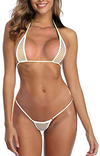 SHERRYLO, Micro Bikini succinto con Perizoma e Reggiseno a Triangolo, provocante, Sexy ed Erotico, Taglia Unica