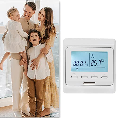 Digital Thermostat Raumthermostat Thermostat Heizung Fußbodenheizung Wandheizung LED (1 Stück)