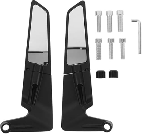 Specchietti Moto Manubrio,Specchietti Retrovisori Moto Manubrio Universali e Regolabili, Specchietti Laterali Moto, specchietti laterali Stealth Wind Specchietti per Z650 Z900 Z1000 Duke 390 790 1290