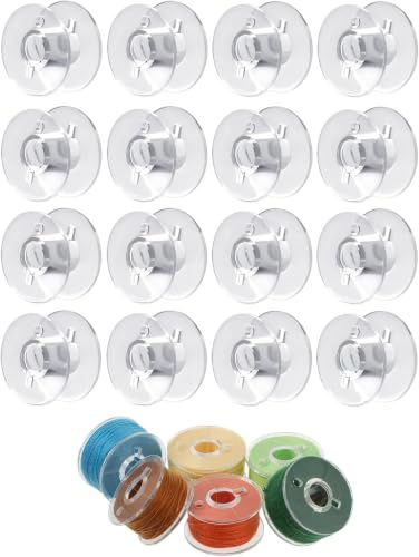 50Pcs Sewing Machine Bobbins,Plastic Bobbins