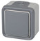 Legrand 191502 Plexo - Pulsador estanco de superficie, resistente al agua (IP55), color gris