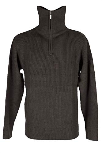 Hubertus - Maglione da Uomo CDM Troyer, Colore: Verde Oliva, 48