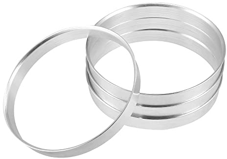 X AUTOHAUX 4pcs Bague de Centrage Jante 74,1mm à 72,6mm Aluminium Alliage Voiture Hub Centric Anneaux