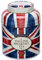New English Teas Union Jack Large Round Tea Caddy with 240 English Breakfast Teabags