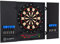 Klarfit Dartscheibe Elektronisch, Profi Dartscheibe für Kinder & Erwachsene, Elektronische Dartscheibe mit 12 Bunten Dartpfeilen & Dartcomputer mit LED-Display, E Dartscheibe mit Türen & Pfeile