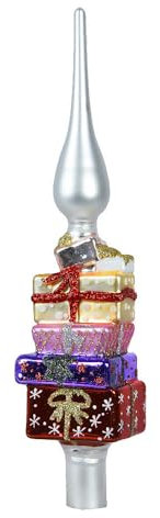 zeitzone Christbaumspitze Bunte Echt Glas 31cm