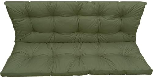 IN WOHO Hollywoodgunga dyna utomhus sittdyna trädgårdsbänkkudde vattenavvisande trädgårdsbänk sittdyna bänk trädgårdsbänk dyna sittdyna bänk 150 x 60 x 50 grön