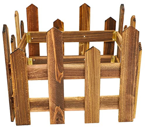 CAXUSD Recinzione Carbonizzato Per e Balcone e Finitura e Resistente Decorazione Per Spazi e Cortili