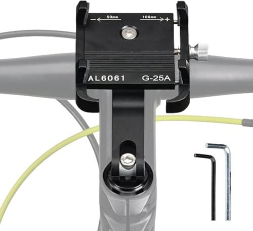 Generico Supporto Per Telefono Da Bici | Porta Telefono per Bicicletta,Stelo Regolabile 180 Gradi Antiscivolo per Navigazione su Scooter Elettrico e Bici da Viaggio