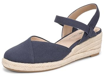 LifeStride Women's Pilar Espadrille Wedge Sandal Lux Navy 8.5 W
