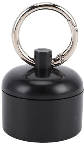 Asixxsix Smyckesringhållare med Nyckelring, Mini Resesmyckefodral Ringhållare Nyckelring, Bärbar Smyckeshållare, Liten Smyckesförvaringslåda för Ringörhänge
