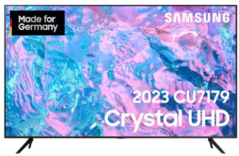 Samsung Crystal UHD CU7179 50 Zoll Fernseher (GU50CU7179UXZG, Deutsches Modell), PurColor, Crystal Prozessor 4K, Motion Xcelerator, Smart TV [2023]