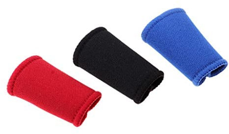 ASHWAM 15Pcs Finger Compression Sleeves Support, Neoprene Finger Protective Sleeves Fingers Guard Gear Volleyball Sport, Height 40mm fit Little Finger