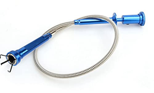 DEARBORN Teleskopstange mit Licht mit Magnet-Tonabnehmer 4-Krallen LED-Licht Magnetischer Langfeder-Picker Auto Reparatur Catcher Toilette Gadget Kanalisation Pick Up Tool