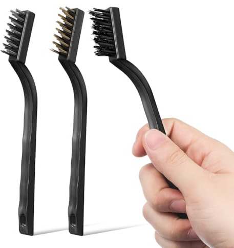 1set Spazzola per Pulizia Acquario Strumenti per Manutenzione del Pesce con Manico Flessibile per Alghe E Decorazioni Attrezzo Versatile per Pulizia Quotidiana