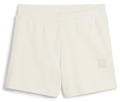 PUMA Ess Elevated Mid-Rise Shorts 5, Pantaloncini Lavorati a Maglia Donna, No Dye, M