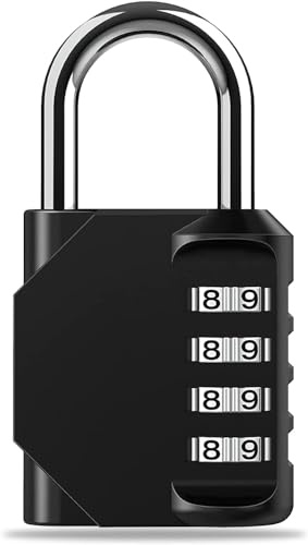 Cadenas pour valise de voyage et antivol bagage | Cadenas防水 valise avion à clef et rouge câble gym | Code touche 4 chiffres solide nour