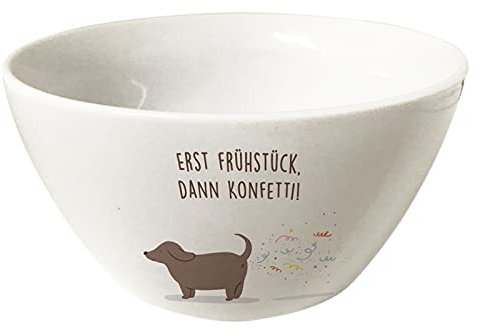 Grafik-Werkstatt Müsli-Schale | Porzellan Schüssel | Konfetti, Weiß