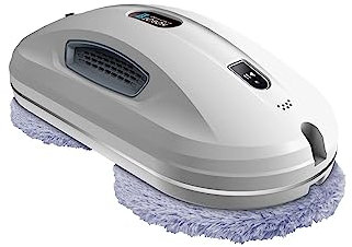 SMARTBOT Robot Limpiacristales - Limpia Cristales Electrico Ventanas - Limpiacristales Electrico 3 años garantía con 12 Trapos de Microfibra - Sistema de Navegación y Anticaída Hobot-368 con App