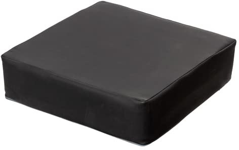 Brilliant/Therapiekissen Orthopädische-Stuhlerhöhung/Kunstleder/Bodenkissen/Stuhlkissen (Schwarz)