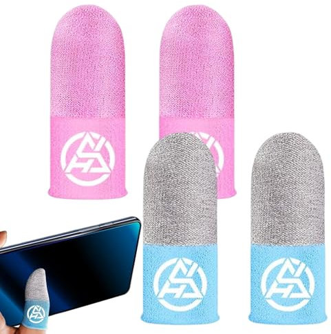 Game Finger Sleeve - Manchons De Jeu Anti-Transpiration Pour Jeu Mobile, Les Manchons De Jeu Phosphorescents S'adaptent À Les Appareils À ÉCran Tactile, Fibres Supraconductrices, Toucher Lisse