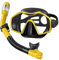 Schnorchelset Erwachsene,Schnorcheln Set mit Taucherbrille und Trocken Schnorchel,Anti-Fog Anti-Leck Schnorchelmaske Tauchmaske aus Gehärtetem Glas,für Tauchen Schnorcheln Schwimmen,Dry Schnorchel