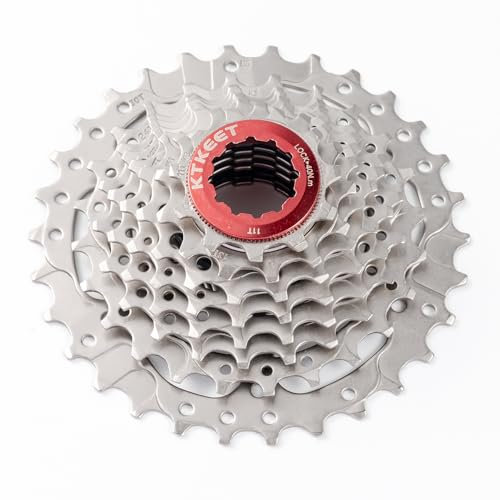 KTKEET 8 Gang Kassette 11-30T/32T/34T/36T/40T/42T/46T Mountainbike Kassette 8 Gang Fahrrad Kassette Ritzel Kompatibel mit Shimano Ultegra XT Sunrace Sram (11-30T)