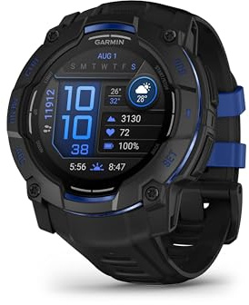 Garmin Instinct 3 Black/Bolt Blue 50mm