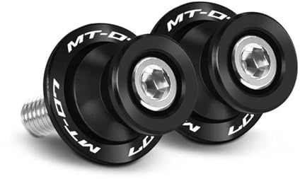 Diabolos Motocicleta Para MT-07 MT-09 MT-10 MT07 09 10 Tornillos Del Soporte Deslizante De Los Carretes Del Basculante De Motocicleta Carretes Basculante(Negro,For MT-07)