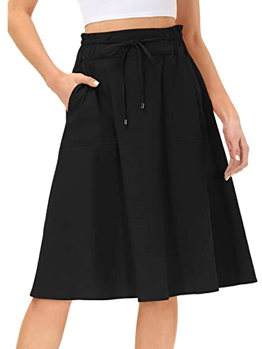 Falda genérica para mujer, verano, bohemia, elegante, larga floración, cintura alta, informal, playa, elegante, fluido, estampado medio, sexy, talla grande, vintage, vacaciones, Safari A111