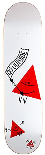 Inpeddo Skateboard Deck Triangle 8.125 (White)
