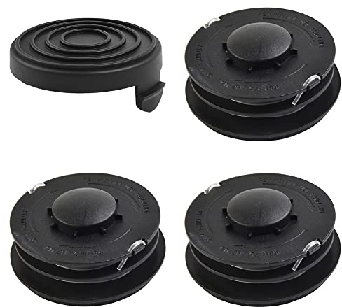 FACULX Bobina di Ricambio per Trimmer a Doppia Linea Compatibile con per Einhell GC-ET 4530 3405685 Bobine di Copertura del Cappuccio del Kit di Testa del regolatore