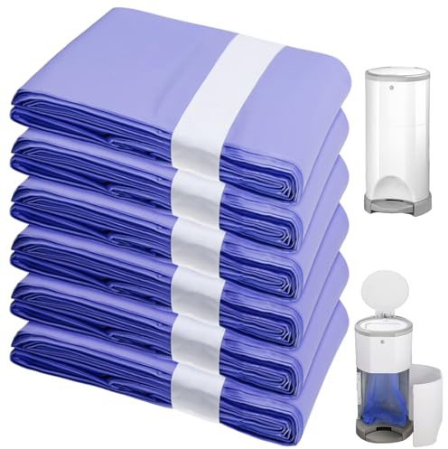 6 cubos de pañales compatibles con Korbell, 16 l, bolsas de relleno, bolsas de basura para pañales, bolsa de pañales de 12 m de largo