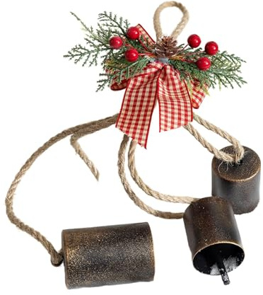 Oshhni Adorno de Campana navideña, decoración para de, Estilo Retro Vintage, para Colgar en Interiores, Fiestas, restaurantes, Style a