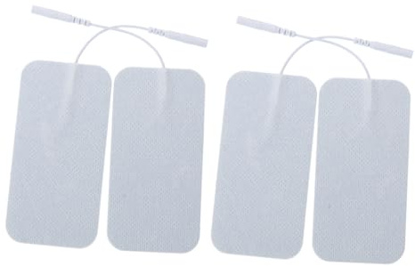 TOYANDONA 4 piezas Parches de Electrodo Reemplazo para y Almohadillas de Hidrogel Conductivo Autoadhesivas Compatibles con Terapia Física y Masaje Digital
